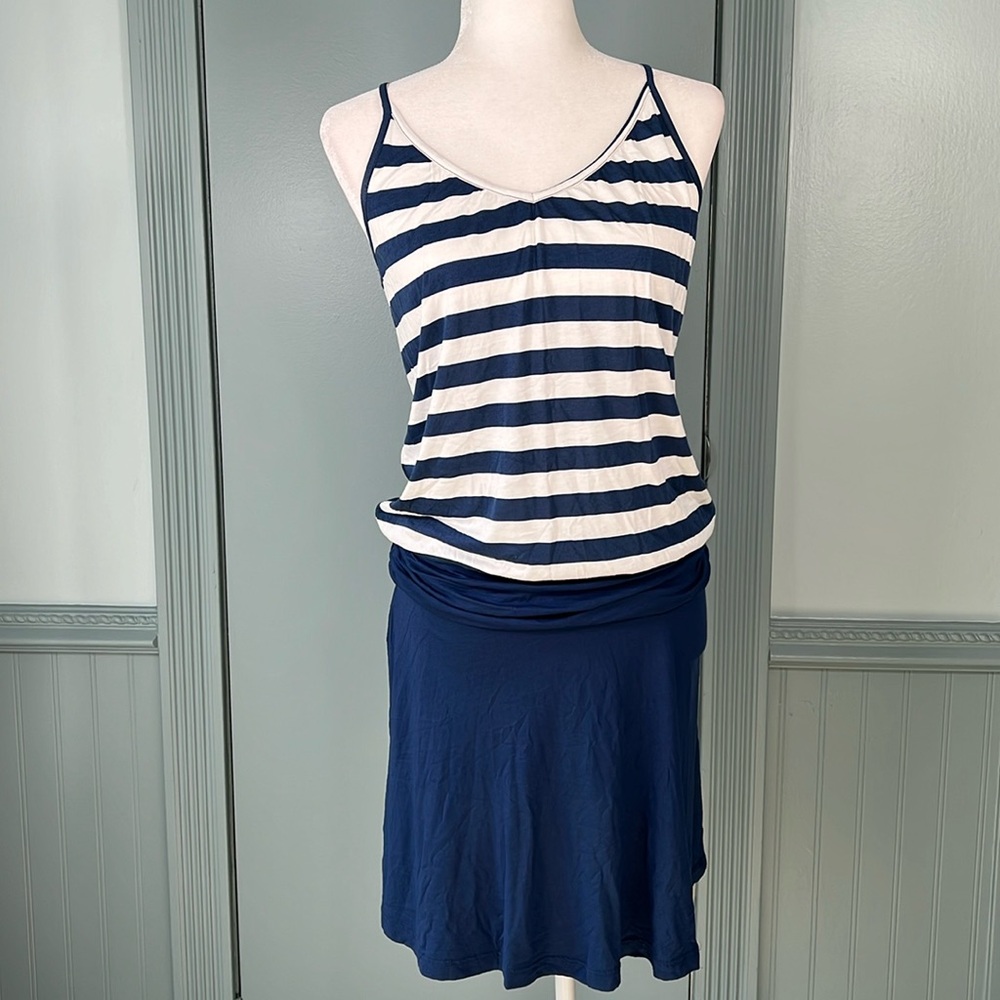 NWT Lascana blue and white striped dress